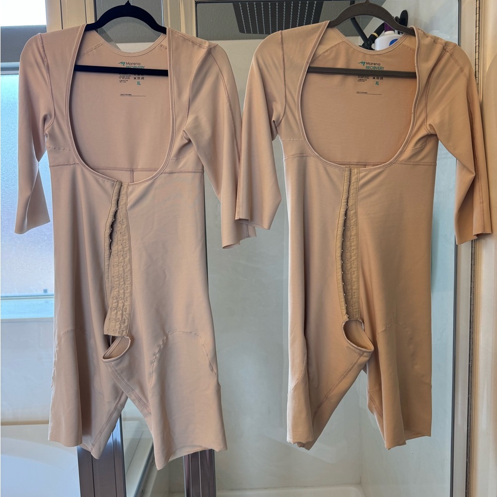 (2) XL Marena Stage 1 Compression Fajas with sleeves